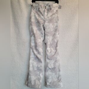 Gerry Weber Women's Cream and Gray Camo Snow Pants Size Small